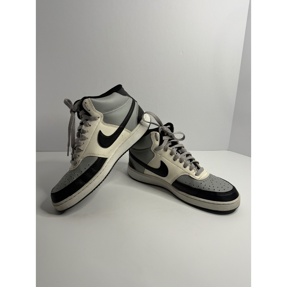 Nike Court Vision Mid Next Nature Light Smoke Grey Black Sail DN3577-002 Men 8.5